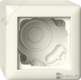 Корпус для накладного монтажа с установочной рамкой
Standard 55,   цвет - кремовый глянцевый,  пластмасса,  106101,  1061 01,  Gira
 - PULSAL.RU