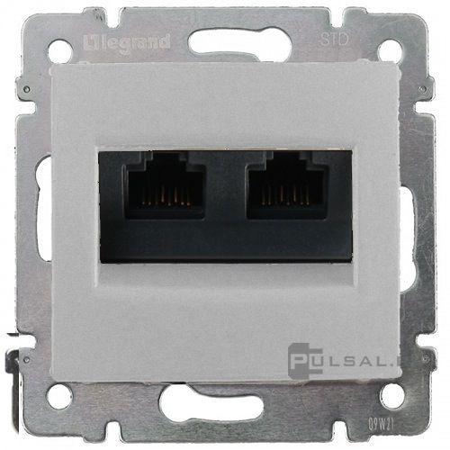 Розетка компьютерная RJ45 Cat.5e (UTP) с монтажными лапками
Valena,  двойная,   цвет - алюминий,  пластмасса,  770231,  7 702 31,  Legrand
 - PULSAL.RU Розетка компьютерная RJ45 Cat.5e (UTP) с монтажными лапками
Valena,  двойная,   цвет - алюминий,  пластмасса,  770231,  7 702 31,  Legrand
 - PULSAL.RU