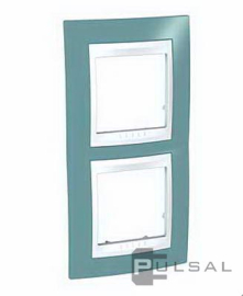 Рамка
Unica Хамелеон,  2 поста,   цвет - синий,  белый,  вертикальная,  пластмасса,  MGU6.004V.873,  Schneider Electric
 - PULSAL.RU