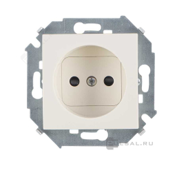 Розетка
Simon 15,  со шторками,  без заземления,  одинарная,  винтовые клеммы,   цвет - слоновая кость,  пластмасса,  1591444-031,  Simon
 - PULSAL.RU