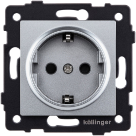 Розетка электрическая
Aspekt,  Eleganz,  Reflex,  с заземлением,  одинарная,  винтовые клеммы,   цвет - серый,  пластмасса,  REA-002GY,  Kollinger
 - PULSAL.RU