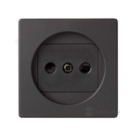 Накладка
Simon 82 Detail,  Simon 82 Nature,  Simon 82,  со шторками,  без заземления,  одинарная,  винтовые клеммы,   цвет - графит,  пластмасса,  82040-38,  Simon
 - PULSAL.RU