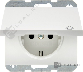 Розетка
K.1,  со шторками,  с крышкой,  с заземлением,  одинарная,  безвинтовые клеммы,   цвет - белый глянцевый,  пластмасса,  IP 44,  47517109,  4751 71 09,  Berker
 - PULSAL.RU