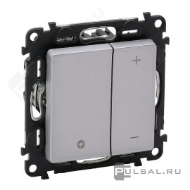 Механизм светорегулятора (диммера) 5-400 Вт/ВА, для LED 5-75 ВА
Valena Life,  клавишный,  с возможностью управления с 2-х мест,  лампы накаливания и галогенные 220В (R),  лампы с индукционным (обмоточным) трансформ.(L),  лампы с электронным (емкостным) трансформ.(C),  диммируемые лампы LED 220В (LEDi тип L),  диммируемые лампы LED 220В (LEDi тип C),   цвет - алюминий,  пластмасса,  752662,  7 526 62,  Legrand
 - PULSAL.RU Механизм светорегулятора (диммера) 5-400 Вт/ВА, для LED 5-75 ВА
Valena Life,  клавишный,  с возможностью управления с 2-х мест,  лампы накаливания и галогенные 220В (R),  лампы с индукционным (обмоточным) трансформ.(L),  лампы с электронным (емкостным) трансформ.(C),  диммируемые лампы LED 220В (LEDi тип L),  диммируемые лампы LED 220В (LEDi тип C),   цвет - алюминий,  пластмасса,  752662,  7 526 62,  Legrand
 - PULSAL.RU