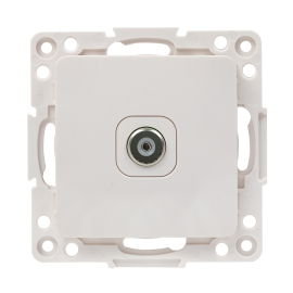 Розетка одиночная
Стокгольм,  телевизионная (TV),  одинарная,   цвет - белый,  пластмасса,  EYA00-027-10,  EKF
 - PULSAL.RU