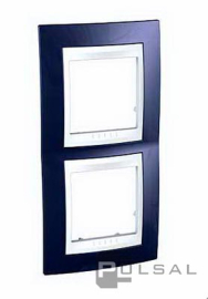 Рамка
Unica Хамелеон,  2 поста,   цвет - индиго,  белый,  вертикальная,  пластмасса,  MGU6.004V.842,  Schneider Electric
 - PULSAL.RU