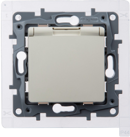 Розетка
Etika,  со шторками,  с крышкой,  с заземлением,  одинарная,  винтовые клеммы,   цвет - белый,  пластмасса,  IP 44,  672326,  6 723 26,  Legrand
 - PULSAL.RU