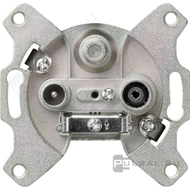 Розетка проходная
A VIVA,  ECO profi и ECO profi Standart,  ECO profi design (ECO Profi Deco),  телевизионная (TV),  спутниковая (SAT),  радио (R),  тройная,  S4110,  S4110,  JUNG
 - PULSAL.RU