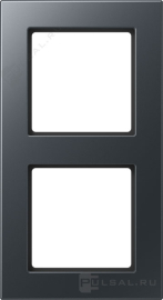 Рамка
A 550,  2 поста,   цвет - антрацит матовый,  вертикальная,  горизонтальная,  пластмасса,  A5582BFANM,  A 5582 BF ANM,  JUNG
 - PULSAL.RU