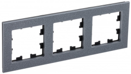 Рамка
Atlas Design,  3 поста,   цвет - мрамор айс грей,  вертикальная,  горизонтальная,  камень,  ATN343203,  Schneider Electric
 - PULSAL.RU