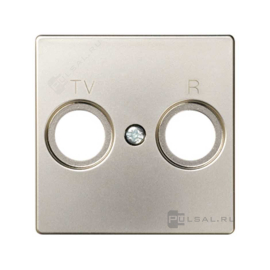 Накладка
Simon 82 Nature,  Simon 82,  двойная,   цвет - шампань,  пластмасса,  82053-34,  Simon
 - PULSAL.RU