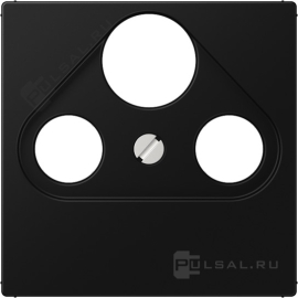 Накладка
ECO profi и ECO profi Standart,  ECO profi design (ECO Profi Deco),  телевизионная (TV),  спутниковая (SAT),  радио (R),  тройная,   цвет - черный матовый,  пластмасса,  EP561BFPLSATSWM,  EP 561 BFPLSAT SWM,  JUNG
 - PULSAL.RU