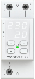 Реле напряжения с контролем тока 1P+N Relay welrok, 1НО, 40А, 220В AC, VI-40, Welrok - PULSAL.RU Реле напряжения с контролем тока 1P+N Relay welrok, 1НО, 40А, 220В AC, VI-40, Welrok - PULSAL.RU