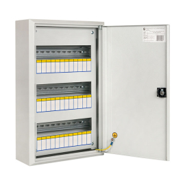 Щит распред, навесной ЩРН-36 пласт, замок (480х300х120) IP31 EKF PROxima, PROxima BOX, навесной, IP 31,  модулей - 36, металл,  цвет - светло-серый, mb21-36n, EKF - PULSAL.RU