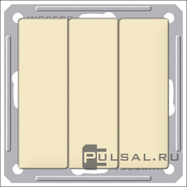 Выключатель 10 А
W59,  трехклавишный,  без подсветки,   цвет - слоновая кость,  пластмасса,  VS0510-351-2-86,  Schneider Electric
 - PULSAL.RU