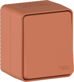 Кнопка Н.О.
Atlas Design Profi 54,  одноклавишный,   цвет - терракотовый,  пластмасса,  IP 54,  ATN547015,  Schneider Electric
 - PULSAL.RU