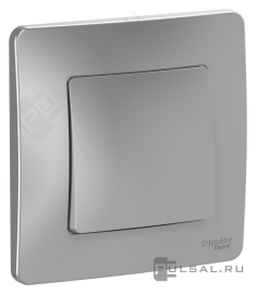 Переключатель 10 А
Blanca,  одноклавишный,  без подсветки,   цвет - алюминий,  пластмасса,  BLNVS010603,  Schneider Electric
 - PULSAL.RU