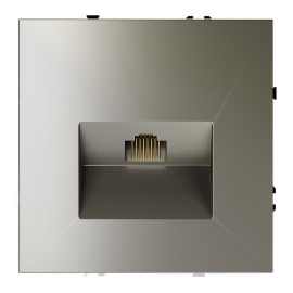 Розетка компьютерная RJ45 Cat.6 (UTP)
S70,  одинарная,   цвет - шелк,  пластмасса,  VLS060104,  Voltum
 - PULSAL.RU