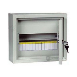 Корпус щита ЩРн-12з, ВА47-29 Generica,  ВД1-63 Generica,  АВДТ32 Generica,  АД12 и АД14 Generica,  ВН-32 Generica,  GENERICA, навесной, IP 31,  модулей - 12, металл,  цвет - серый, MKM14-N-12-31-Z-G, IEK - PULSAL.RU