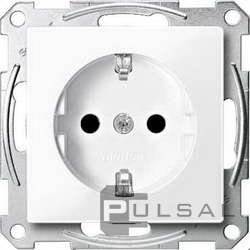 Розетка
M-Smart,  M-Plan,  M-Elegance,  M-Pure,  M-Pure Decor,  со шторками,  с заземлением,  одинарная,  безвинтовые клеммы,   цвет - активный белый,  пластмасса,  MTN2300-0325,  MEG2300-0325,  Merten
 - PULSAL.RU