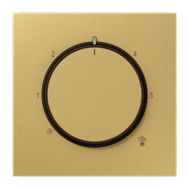 Накладка для механизма терморегулятора
LS 990,  LS ZERO,  LS-design,  поворотный,  датчик t° воздуха (встроенный),  датчик t° пола (внешний),  без таймера,   цвет - латунь классическая,  металл,  ME1749C,  ME 1749 C,  JUNG
 - PULSAL.RU