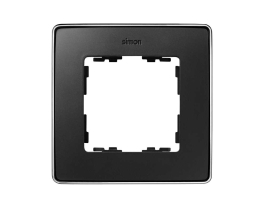 Рамка
Simon 82 Detail,  1 пост,   цвет - черный матовый,  хром,  вертикальная,  горизонтальная,  металл,  пластмасса,  8201610-344,  Simon
 - PULSAL.RU