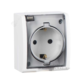 Розетка
Simon 15 Aqua,  без шторок,  с заземлением,  одинарная,  винтовые клеммы,   цвет - белый глянец,  пластмасса,  IP 54,  1594445-030,  Simon
 - PULSAL.RU