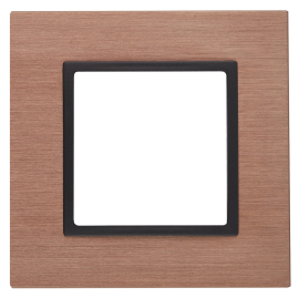 Рамкa
Elegance,  1 пост,   цвет - медь,  антрацит,  вертикальная,  горизонтальная,  металл,  Б0034544,  14-5201-14,  ЭРА
 - PULSAL.RU