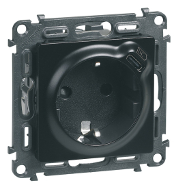 Розетка USB type-C, 3.0А с электрической розеткой
Valena Life,  USB type-C 5V,  Электр. с USB,  одинарная,   цвет - матовый черный,  пластмасса,  756335,  7 563 35,  Legrand
 - PULSAL.RU