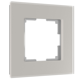 Рамкa
Senso,  1 пост,   цвет - дымчатый,  вертикальная,  горизонтальная,  стекло,  W0013117,  a067413,  Werkel
 - PULSAL.RU