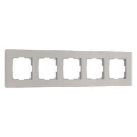 Рамкa
Senso,  5 постов,   цвет - дымчатый,  вертикальная,  горизонтальная,  стекло,  W0053117,  a069971,  Werkel
 - PULSAL.RU