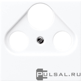 Накладка
A VIVA,  A creation,  A 550,  A flow,  AS 500,  ECO profi и ECO profi Standart,  ECO profi design (ECO Profi Deco),  телевизионная (TV),  спутниковая (SAT),  радио (R),  тройная,   цвет - белый,  пластмасса,  A561PLSATWW,  A 561 PLSAT WW,  JUNG
 - PULSAL.RU