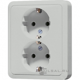 Розетка
CD 500,  CD plus,  без шторок,  с заземлением,  двойная,  винтовые клеммы,   цвет - светло-серый,  пластмасса,  CD5020NLG,  CD 5020 N LG,  JUNG
 - PULSAL.RU