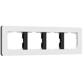 Рамкa
Split,  4 поста,   цвет - белый матовый,  черный матовый,  вертикальная,  горизонтальная,  пластмасса,  W0043068,  a067991,  Werkel
 - PULSAL.RU