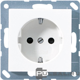 Розетка
A VIVA,  A creation,  A 550,  A flow,  AS 500,  без шторок,  с заземлением,  одинарная,  безвинтовые клеммы,   цвет - белый,  пластмасса,  A1520WW,  A 1520 WW,  JUNG
 - PULSAL.RU