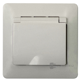 Розетка с рамкой
Glossa,  со шторками,  с крышкой,  с заземлением,  одинарная,  винтовые клеммы,   цвет - перламутр,  пластмасса,  GSL000646,  Schneider Electric
 - PULSAL.RU