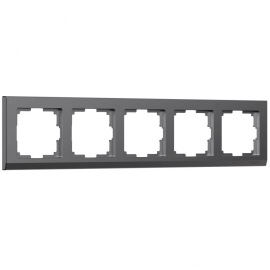 Рамкa
Stark,  5 постов,   цвет - графит матовый,  вертикальная,  горизонтальная,  пластмасса,  W0051864,  a063119    ,  Werkel
 - PULSAL.RU