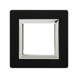 Рамкa
Avanti,  1 пост,   цвет - черный алюминий,  хром,  вертикальная,  горизонтальная,  металл,  4402832DKC,  DKC_4402832,  DKC
 - PULSAL.RU