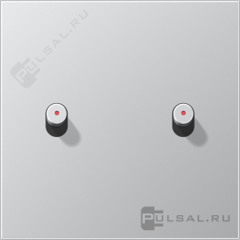 Накладка "цилиндр" тумблерного выключателя
LS 1912,  двухклавишный,  с подсветкой,   цвет - алюминий,  металл,  AL12-5KOR0,  AL 12-5 KO R 0,  JUNG
 - PULSAL.RU