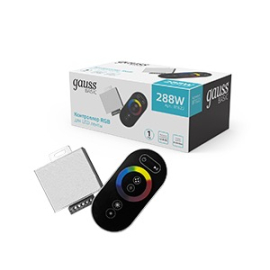 Контроллер RGB для ленты
Gauss,   выходная мощность - 288Вт,   выходное напряжение max - 12В