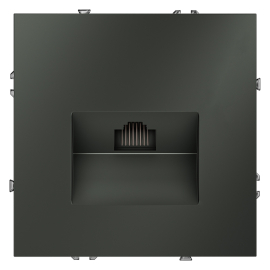 Розетка компьютерная RJ45 Cat.6 (UTP)
S70,  одинарная,   цвет - титан,  пластмасса,  VLS060106,  Voltum
 - PULSAL.RU