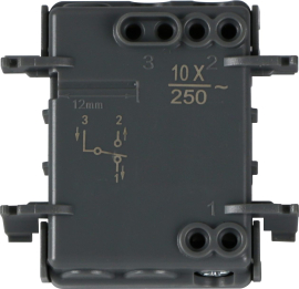 Механизм выключателя / переключателя
W55,  одноклавишный,  без подсветки,  пластмасса,  IP 55,  DIP10600,  Donel
 - PULSAL.RU