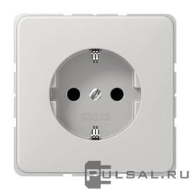 Розетка
CD 500,  CD plus,  без шторок,  с заземлением,  одинарная,  безвинтовые клеммы,   цвет - светло-серый,  пластмасса,  CD1520LG,  CD 1520 LG,  JUNG
 - PULSAL.RU