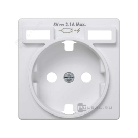 Накладка
Simon 82 Detail,  Simon 82 Nature,  Simon 82,  USB type-A 5V,  Электр. с USB,  двойная,   цвет - белый глянец,  8200049-030,  Simon
 - PULSAL.RU
