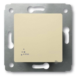 Выключатель
Cariva,  одноклавишный,  без подсветки,   цвет - слоновая кость,  пластмасса,  IP 44,  773709,  7 737 09,  Legrand
 - PULSAL.RU