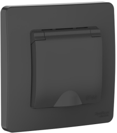 Розетка с рамкой 16A
Blanca,  со шторками,  с крышкой,  с заземлением,  одинарная,  винтовые клеммы,   цвет - антрацит,  пластмасса,  IP 44,  BLNRS441116,  Schneider Electric
 - PULSAL.RU