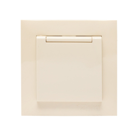 Розетка
Валенсия,  со шторками,  с крышкой,  с заземлением,  одинарная,  винтовые клеммы,  пластмасса,  IP 44,  EWV10-124-20,  EKF
 - PULSAL.RU