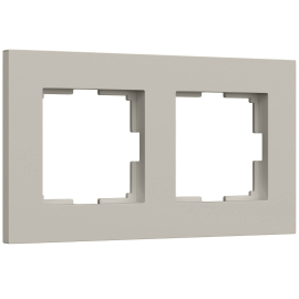 Рамка
Slab,  2 поста,   цвет - дымчатый матовый,  вертикальная,  горизонтальная,  пластмасса,  W0022917,  a071621,  Werkel
 - PULSAL.RU