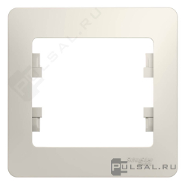 Рамка
Glossa,  1 пост,   цвет - молочный,  вертикальная,  горизонтальная,  пластмасса,  GSL000901,  Schneider Electric
 - PULSAL.RU