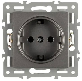 Розетка
PRESTO,  GLARE,  VERSA,  со шторками,  с заземлением,  одинарная,  винтовые клеммы,   цвет - серый,  пластмасса,  043732 ARL,  043732,  Аrlight
 - PULSAL.RU
